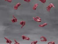 【プラモ用パーツ】メガロマリアM.S.G「エクスハンドユニット【男性型A】レッドVer.」プラモデル【予約開始】の画像