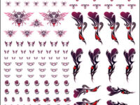 【フィギュア・プラモ用に】「INMONデカールセット vol.2」予約開始、淫紋用などにの画像