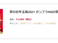 【6日まで】ヨドバシ「夢のお年玉箱2021」抽選受付が開始！「ガンプラHGの夢」ありの画像