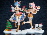 【Re:ゼロから始める異世界生活】カドカワ「ラム 毒舌トナカイメイドVer.」「レム 忠節トナカイメイドVer.」フィギュア【あみあみ予約開始】の画像