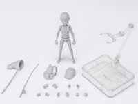 【イラスト制作用に】S.H.Figuarts「ボディくん&ボディちゃん -杉森建- Edition DX SET (Gray Color Ver.)」可動フィギュア 発売決定、8月2日予約開始の画像