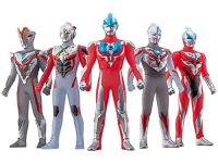ウルトラヒーローシリーズ EX「ニュージェネレーションヒーローズセット ウルトラマンギンガ～ウルトラマンジード」ソフビ Amazon.co.jp限定で予約開始の画像