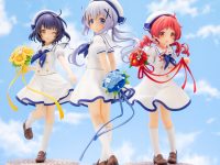 【ご注文はうさぎですか？】プラム「チノ（Summer Uniform）」「メグ（Summer Uniform）」「マヤ（Summer Uniform）」フィギュア 再販決定、明日予約開始の画像