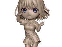 【五等分の花嫁】「中野四葉」ミニフィギュア データ原型公開の画像