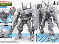 【ミュータント・ニンジャ・タートルズ】「レオナルド」「ラファエロ」「ミケランジェロ」「ドナテロ」「シュレッダー」アクションフィギュア 原型公開の画像