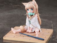 【うちのねこが女の子でかわいい】ホビーサクラ「きなこ お座りおさかなver.」フィギュア 予約開始の画像