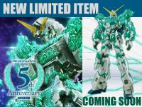【ガンプラ】ガンダムベース5周年記念「MG ユニコーンガンダム 光の結晶体」発売決定の画像