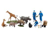 【海洋堂】ART PLA「飼育員と仔ゴリラセット」プラモデル 予約開始の画像