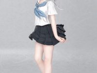 【かぷりちお氏イラスト】「眞白いこね」フィギュア 予約開始、1/5スケールで再登場の画像