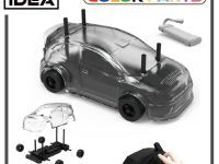 【可動フィギュア用に】1/12スケール「電動ラジコンカーセット1」「モデリング塗装ツール 2」レジンキット 予約開始の画像