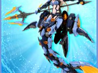 【メカ美少女】「SIREN (セイレーン)」プラモデル 本日予約開始、合体可能なサメやマイク＆スピーカーなどが付属の画像