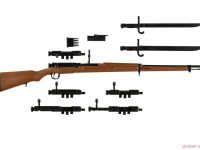 【可動フィギュア用に】リトリアーモリー「三八式歩兵銃タイプ」「シモノフPTRS1941」プラモデル 予約開始の画像