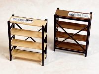 【可動フィギュア用に】1/12スケール「リビングラック」「食器 ホワイト」100円ショップで発売中の画像