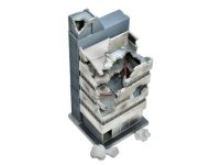 【ロボプラモ用に】1/144 スケール「廃ビル」発売決定、臨場感のある市街地バトルシーンの再現に最適！の画像