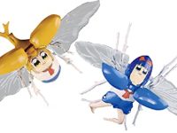 【ポプテピピック】「カブトムシ ポプ子 ver. & クワガタムシ ピピ美 ver.」プラモデル 予約開始の画像