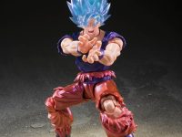【ドラゴンボール】Vジャンプ応募者全員サービス「S.H.Figuarts スーパーサイヤ人ゴッドスーパーサイヤ人 孫悟空 界王拳」可動フィギュア 試作公開の画像