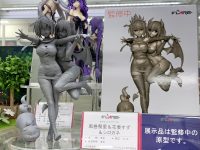 【あやかしトライアングル】フレア「風巻祭里＆花奏すず＆シロガネ」フィギュア 原型展示の画像