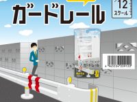 【可動フィギュア用に】 1/12スケール「ミニチュア ガードレール」100円ショップで発売決定【山田化学】の画像