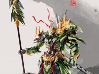 【中国ロボ】MOTOR NUCLEAR「開陽宮-武曲星君」「關羽·赤炎火龍駒」合金アクションフィギュア 試作公開の画像