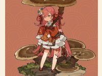 【キノコ擬人化】マッシュルームガールズシリーズ「マンネンタケ」美少女フィギュア 制作決定、イラスト公開の画像