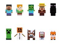 【マイクラ】エンスカイ「マインクラフト ソフビパペットマスコット」発売決定、全10種の画像