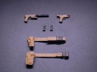 【可動フィギュア用に】1/12スケール「ハンドガンセット コヨーテブラウン」「ハンドガンセット グレーシルバー」【Amazon予約開始】の画像