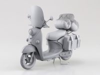 【ゆるキャン△】1/12スケール「志摩リンのスクーター」「土岐綾乃のミニバイク」プラモデル 発売決定【アオシマ】の画像