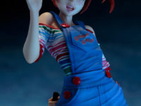 【チャイルド・プレイ】HORROR美少女「チャッキー」フィギュア 予約開始、ダメージ顔パーツが付属の画像