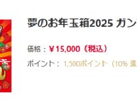 【ヨドバシ】ガンプラほか「2025年 夢のお年玉箱」【12月1日 抽選受付終了】の画像