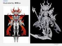 核金重構「嗜血騎士 パーシヴァル」1/12可動プラモデル 原型公開の画像