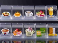 【可動フィギュア用に】「ミニチュアフードディスプレイ」100円ショップで発売中、ショーケース風にディスプレイ可能の画像