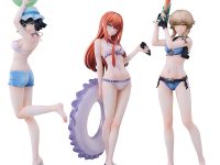 【シュタインズゲート】Solarain「牧瀬紅莉栖 水着Ver.」「椎名まゆり 水着Ver.」「阿万音鈴羽 水着Ver.」フィギュア 本日予約開始の画像