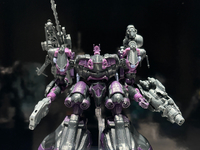 【アーマード・コア】30MM「ARQUEBUS ADD VE-40A オープンフェイス」プラモデル 試作展示の画像