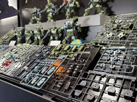 【装甲騎兵ボトムズ】HG「スコープドッグ用拡張パーツセット7/8」プラモデル 試作展示の画像