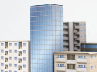 【ミニチュア】山田化学「ミニチュア ビルシリーズ」100円ショップで発売決定【通販開始】の画像