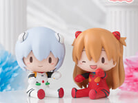 【エヴァンゲリオン】ふわぷち デフォルメフィギュア「レイ プラグスーツ」「 アスカ プラグスーツ」予約開始の画像