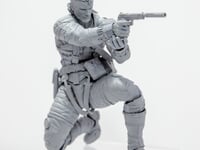 【メタルギアソリッド Δ アメイジング・ヤマグチ】アメイジング・ヤマグチ「ネイキッド・スネーク」「ザ・ボス」可動フィギュア 原型公開の画像