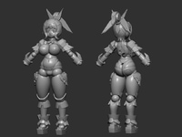 【ロボット新人類ポリニアン】「ポリニアン 蘭子」可動フィギュア 原型公開の画像