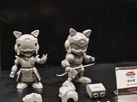 yolopark「キャッ党忍伝てやんでえ」「ボルテスV」「鴉 -KARAS-」「メタルスラッグ」プラモデル  試作展示の画像