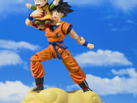 【ドラゴンボール】S.H.フィギュアーツ「孫悟空&孫悟飯-幼年期-&筋斗雲可動フィギュア【プレバン受注開始】の画像