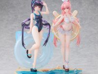 【Rosuuri氏イラスト】Solarain「白いウサギRosu 水着Ver.」「チェシャ猫Mika 水着Ver.」美少女フィギュア 予約開始の画像