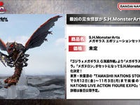 【ゴジラ】S.H.モンスターアーツ「メガギラス エボリューションセット」「ゴジラ (1954) 『ゴジラ』 -Movie Graphic Plus-」「ゴジラ (2014) 『GODZILLA ゴジラ』 -Movie Graphic Plus-」商品化決定の画像