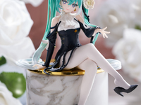 【初音ミク】ぬーどるストッパーフィギュア「Flower Fairy-白薔薇-」プライズフィギュア 彩色原型公開の画像