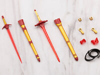 【プラモ用武器パーツ】M.S.G「バーチュアスタイル ソードセットA フレイムライトVer.」「バーチュアスタイル ソードセットB フレイムライトVer.」プラモデル【予約開始】の画像