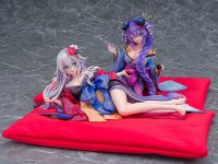 【閃乱忍忍忍者大戦ネプテューヌ】KADOKAWA「ブラックハート 和服Ver.」「パープルハート 和服Ver.」フィギュア 本日予約開始の画像