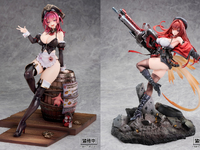 【勝利の女神: NIKKE】ホビーサクラ「マスト：ロマンチックメイド」「ラピ：レッドフード」1/4フィギュア【彩色原型公開】の画像