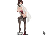 【けそシロウ氏イラスト】HobbyRangers「失格保健医 八坂愉美子 Illustrated by けそシロウ」1/4美少女フィギュア 予約開始、価格11,000円の画像