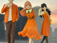【ウィッチウォッチ】秋色コーデでお出かけ♪フィギュア「若月ニコ」「乙木守仁」「宮尾音夢」プライズフィギュア【彩色原型公開】の画像