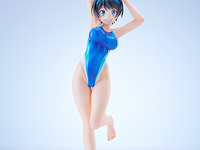 【彼女、お借りします】AMAKUNI「スイムスーツシルエット 更科瑠夏 競泳水着Ver.」限定フィギュア 予約開始の画像