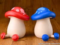 【ダンジョン飯】Loop’「歩き茸[赤]/[青]」ソフビ 予約開始の画像